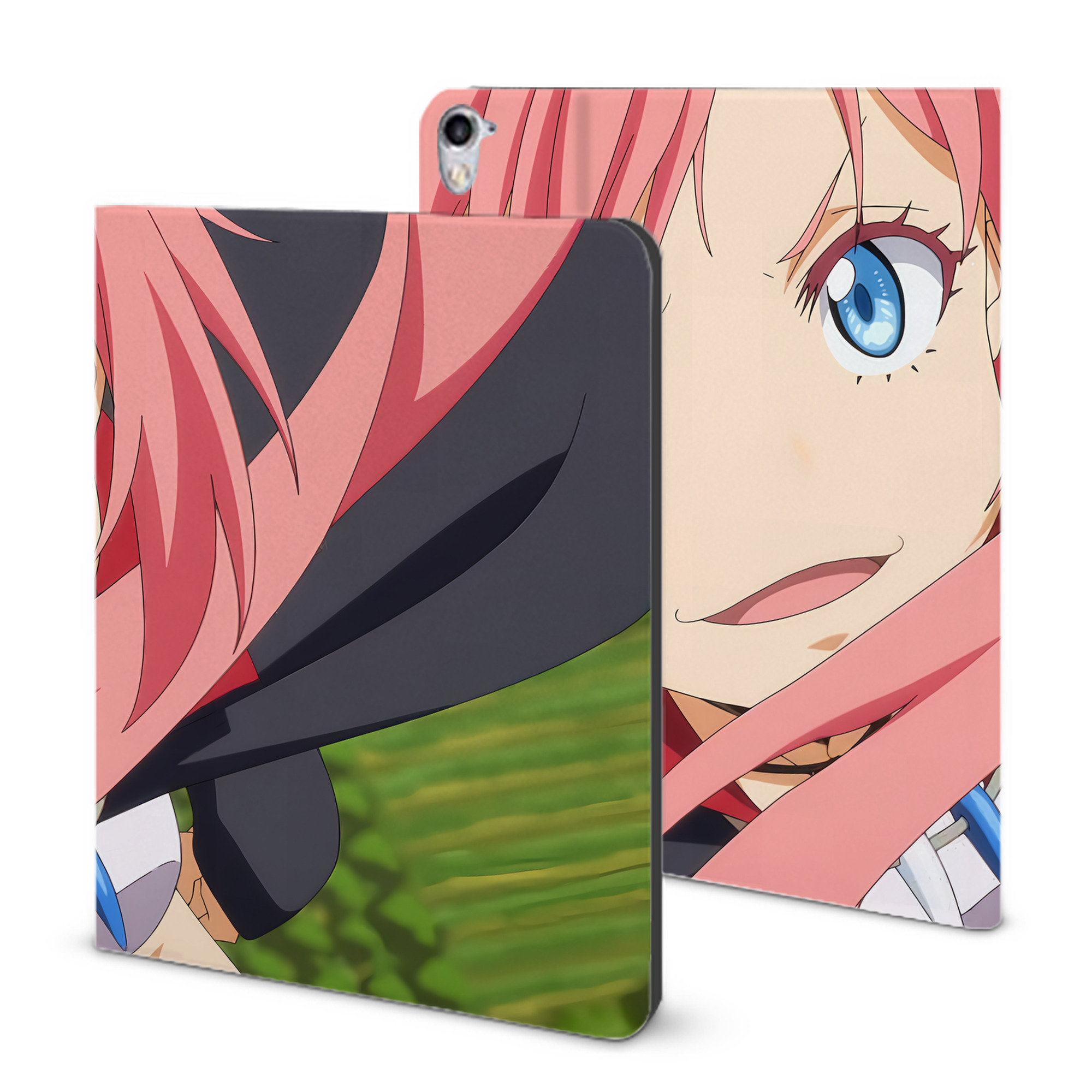 （画像用） 転スラ Regarding Reincarnated to Slime IPad ケース ブック型 PUレザー TPU 耐衝撃 軽量 薄型 ペン収納なし 全面保護 IPad 各モデル対応